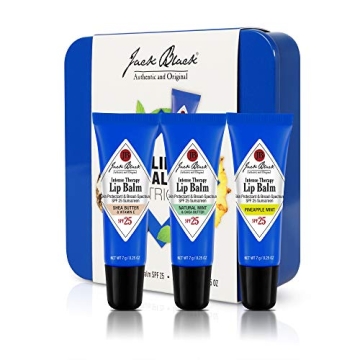 Jack Black Lip Balm Trio – Hydrating Care with SPF 25