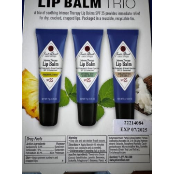 Jack Black Lip Balm Trio – Hydrating Care with SPF 25