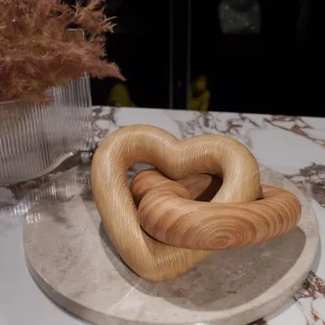 Modern Heart Decor Sculpture Gift for Loved Ones