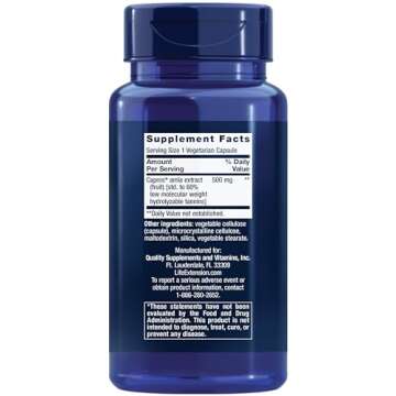 Life Extension Advanced Lipid Control, amla extract, Indian gooseberry, heart health, endothelial he...