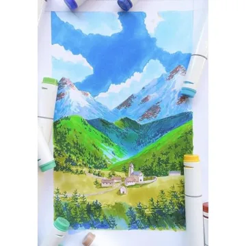 Ohuhu Alcohol Markers Double Tipped Art Marker Set