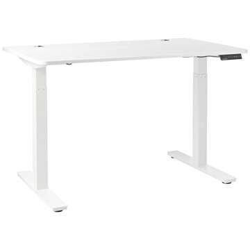Autonomous Edition Smart Hybrid Dual Motor Electric Standing Desk Frame Classic Top, 28"-47" Height Range, 39"-70" Length Range, White-White