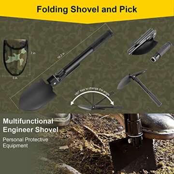 Survival First Aid Kit, 248PCS Survival Tools Camping Essentials Tactical Gear Emergency Trauma Medical Supplies Packed in a MOLLE Pouch, Saber Card,Cool for Men Camping Hiking Outdoor Activities