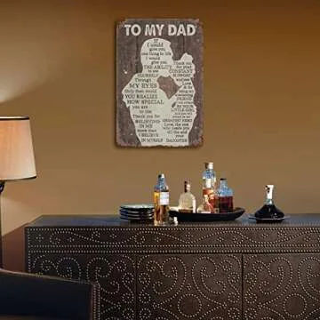 VIOFLOW Vintage Metal Sign Gift for Dad Wall Decor