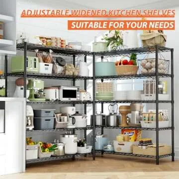 Heavy Duty 5-Tier Storage Shelves | 2000 lbs Capacity