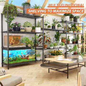 Heavy Duty 5-Tier Storage Shelves | 2000 lbs Capacity