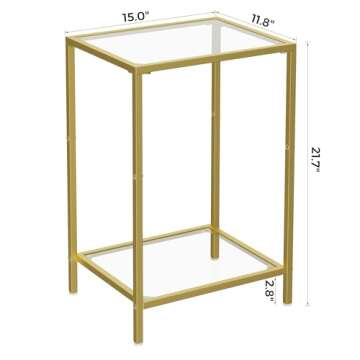 Modern HOMSHO Side Tables Set of 2 - Stylish & Functional