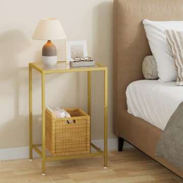 Modern HOMSHO Side Tables Set of 2 - Stylish & Functional