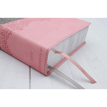 Engaging NIV Life Application Study Bible in Gray/Pink