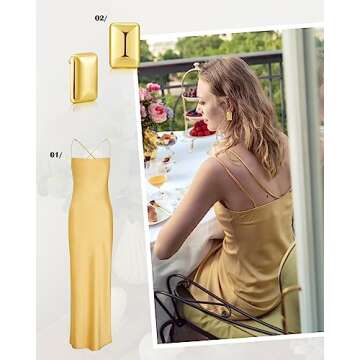 SHOWNII Chunky Gold Hoop Earrings for Women 14K Real Gold hoops 925 Sterling Silver Stud Earrings Waterdrop Teardrop Drop Dangle Earrings, Hypoallergenic Fashion Jewelry for Women 28mm