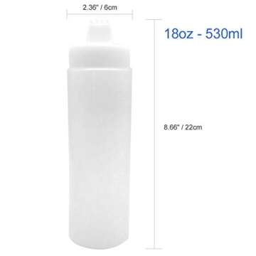 GARASANI 4 Hole Sauce Dispenser - 18oz Precision Tool