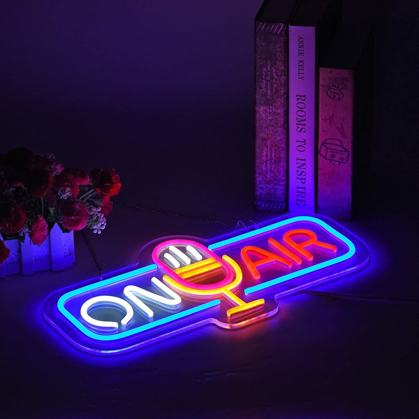 Dimmable Live On Air Neon Sign for Wall Decor