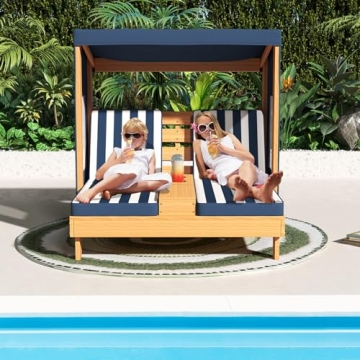 Costzon Kids Lounge Chair Outdoor Fun and Functional Double Seat