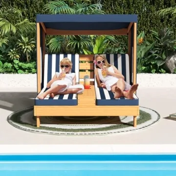 Costzon Kids Lounge Chair Outdoor Fun and Functional Double Seat