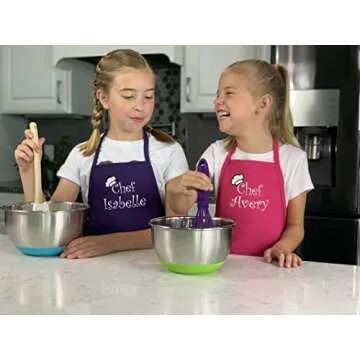 Personalized Kids Apron - Chef Apron for Kids - Add a Name to Personalize Kids Aprons for Girls or Boys