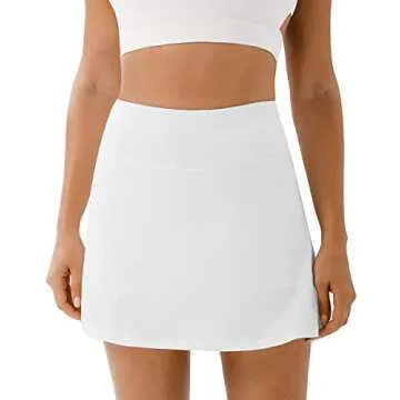 PERSIT Womens Tennis Golf Skirts Athletic Pleated High Waisted Skorts with Pockets for Workout Sport...