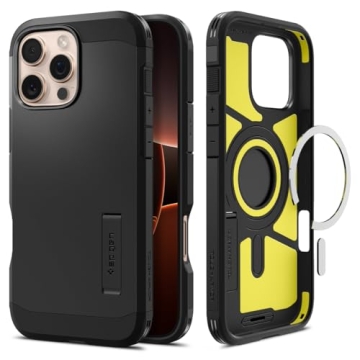 Spigen Tough Armor (Ai) MagFit iPhone 16 Pro Max Case - Military-Grade Protection & Kickstand