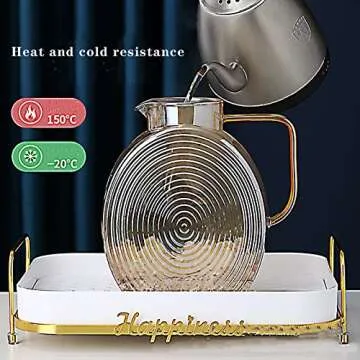 Elegant 77oz Glass Water Pitcher for All Occasions