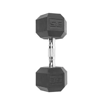 CAP Barbell Coated Hex Dumbbell Weights, Single