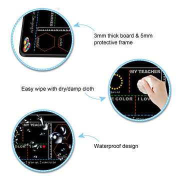 Reusable Double-Sided First Day of School Chalkboard Sign