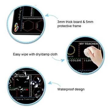 Reusable Double-Sided First Day of School Chalkboard Sign