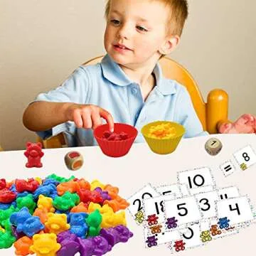 Educational Rainbow Bear Learning Toy Set for Kids