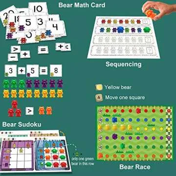 Educational Rainbow Bear Learning Toy Set for Kids