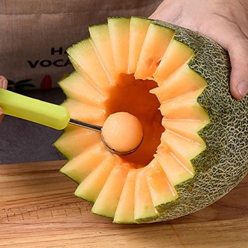 Suuker 4-in-1 Melon Baller Scoop Set for Fruit Designs