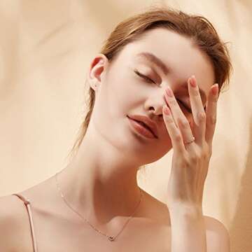 18K Diamond Heart Necklace - Perfect Gift for Women