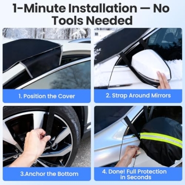 Purehorizon Snow Cover for Windshield Winter Protection
