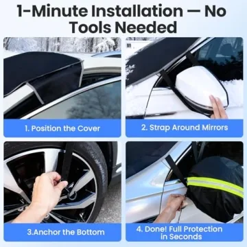 Purehorizon Snow Cover for Windshield Winter Protection