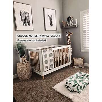 Safari Nursery Decor, Baby Safari Nursery Decor, Nursery Wall Decor, Nursery Safari Decor Nursery, B...