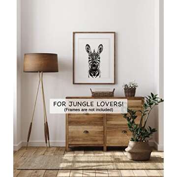 Safari Nursery Decor, Baby Safari Nursery Decor, Nursery Wall Decor, Nursery Safari Decor Nursery, Baby Decor, Jungle Decor, Nursery Wall Art, Baby Wall Decor, Jungle Nursery Decor Set of 6, 8"X10"