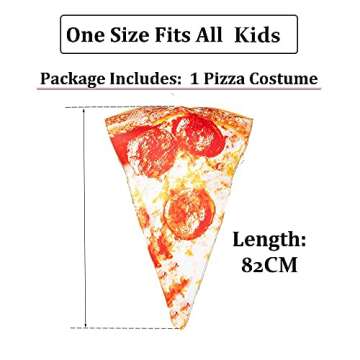 ReneeCho Kid's Pizza Slice Halloween Costume, One Size