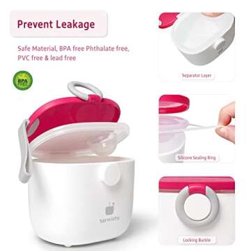 Termichy Portable Formula Dispenser for Infants - 500ml