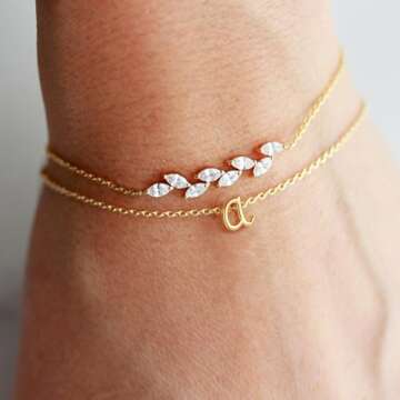 Stylish Turandoss Gold Initial Bracelets for Every Woman