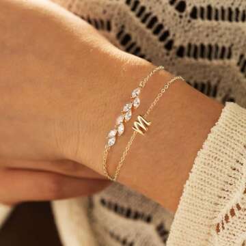 Stylish Turandoss Gold Initial Bracelets for Every Woman