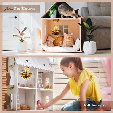 InstaLocker School Locker Chandelier Light - Magnetic LED Light School Accessories - Ceiling Lighting Locker Décor Easy Setup, Battery Operated - Universal Locker Decorations