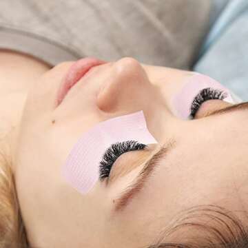 JASSINS 6 Rolls Eyelash Tape, Adhesive Fabric Eyelash Tapes, Adhesive Breathable Micropore Fabric Tape for Eyelash Extension Supply,9 m/10 Yard Each Roll (P.E-Pink)