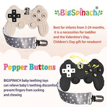 Baby Video Game Controller Teether Toy for Gamers