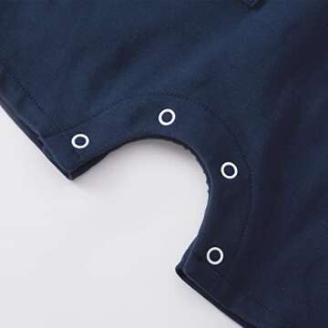 Baby Boys Nautical Romper - Pureborn Summer Outfit