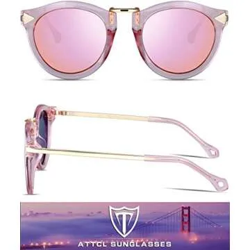 Fashionable Polarized Sunglasses for Women | ATTCL 1189-Pink