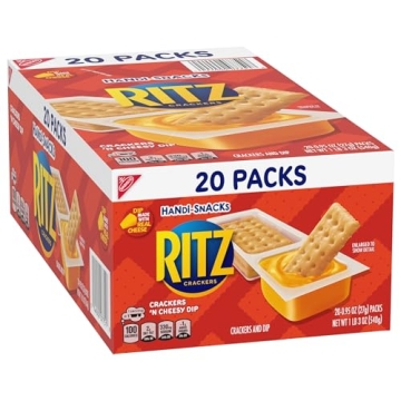 Handi-Snacks RITZ Crackers 'N Cheesy Dip Snack Packs, 20 Snack Packs