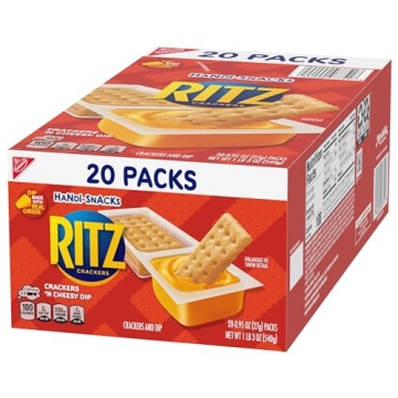 Handi-Snacks RITZ Crackers 'N Cheesy Dip Snack Packs, 20 Snack Packs