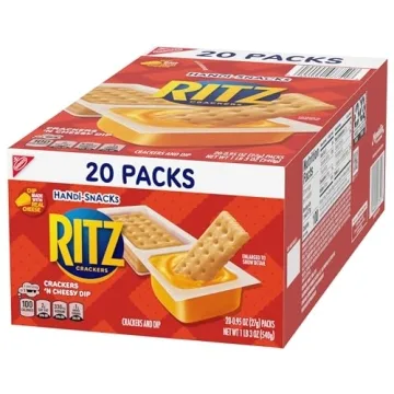 Handi-Snacks RITZ Crackers 'N Cheesy Dip Snack Packs, 20 Snack Packs