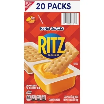 Handi-Snacks RITZ Crackers 'N Cheesy Dip Snack Packs, 20 Snack Packs
