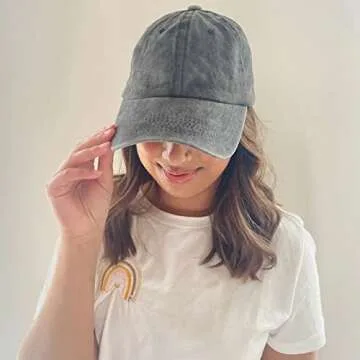 5 Pieces Vintage Washed Plain Baseball Cap Distressed Dad Golf Hat for Men Women Multicolor (US, Alpha, One Size, Cotton)