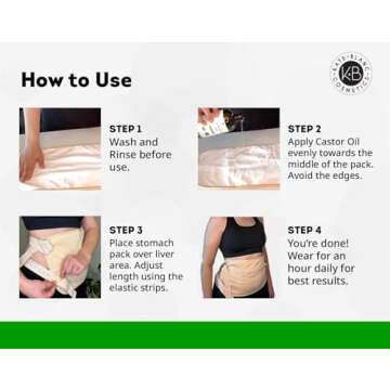 Kate Blanc Castor Oil Pack for Detox & Hydration