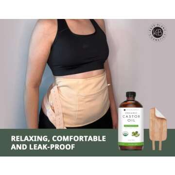 Kate Blanc Castor Oil Pack for Detox & Hydration