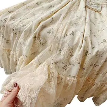 Elegant Vintage Lace Cottagecore Dress for Special Occasions